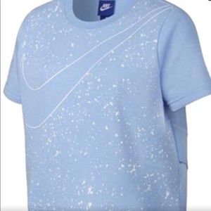 Nike Crewneck Wrap Back Short Sleeve Sweatshirt
